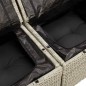 vidaXL Gartensofa mit Kissen 3-Sitzer Hellgrau Poly Rattan vidaXL Gartensofa mit Kissen 3-Sitzer Hellgrau Poly Rattan