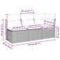 vidaXL Gartensofa mit Kissen 3-Sitzer Hellgrau Poly Rattan vidaXL Gartensofa mit Kissen 3-Sitzer Hellgrau Poly Rattan