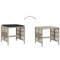 vidaXL Gartenhocker mit Kissen 4 Stk. Hellgrau 41x41x36 cm Poly Rattan vidaXL Gartenhocker mit Kissen 4 Stk. Hellgrau 41x41x36 cm Poly Rattan