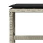 vidaXL Gartenhocker mit Kissen 4 Stk. Hellgrau 41x41x36 cm Poly Rattan vidaXL Gartenhocker mit Kissen 4 Stk. Hellgrau 41x41x36 cm Poly Rattan