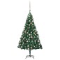 Künstlicher Weihnachtsbaum mit LEDs & Kugeln Grün 180 cm PVC Künstlicher Weihnachtsbaum mit LEDs & Kugeln Grün 180 cm PVC