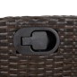 vidaXL 5-tlg. Garten-Essgruppe mit Kissen Braun Poly Rattan vidaXL 5-tlg. Garten-Essgruppe mit Kissen Braun Poly Rattan