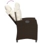 vidaXL 5-tlg. Garten-Essgruppe mit Kissen Braun Poly Rattan vidaXL 5-tlg. Garten-Essgruppe mit Kissen Braun Poly Rattan