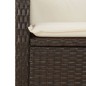 vidaXL 5-tlg. Garten-Essgruppe mit Kissen Braun Poly Rattan vidaXL 5-tlg. Garten-Essgruppe mit Kissen Braun Poly Rattan