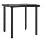 vidaXL 5-tlg. Garten-Essgruppe mit Kissen Braun Poly Rattan vidaXL 5-tlg. Garten-Essgruppe mit Kissen Braun Poly Rattan