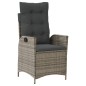 vidaXL 5-tlg. Garten-Essgruppe mit Kissen Grau Poly Rattan vidaXL 5-tlg. Garten-Essgruppe mit Kissen Grau Poly Rattan