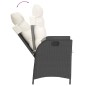vidaXL 7-tlg. Garten-Essgruppe mit Kissen Schwarz Poly Rattan vidaXL 7-tlg. Garten-Essgruppe mit Kissen Schwarz Poly Rattan