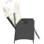 vidaXL 7-tlg. Garten-Essgruppe mit Kissen Schwarz Poly Rattan vidaXL 7-tlg. Garten-Essgruppe mit Kissen Schwarz Poly Rattan