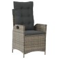 vidaXL 9-tlg. Garten-Essgruppe mit Kissen Grau Poly Rattan vidaXL 9-tlg. Garten-Essgruppe mit Kissen Grau Poly Rattan