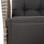 vidaXL 9-tlg. Garten-Essgruppe mit Kissen Grau Poly Rattan vidaXL 9-tlg. Garten-Essgruppe mit Kissen Grau Poly Rattan