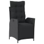 vidaXL 7-tlg. Garten-Essgruppe mit Kissen Schwarz Poly Rattan vidaXL 7-tlg. Garten-Essgruppe mit Kissen Schwarz Poly Rattan
