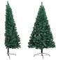 Künstlicher Halber Weihnachtsbaum mit LEDs & Kugeln Grün 150 cm Künstlicher Halber Weihnachtsbaum mit LEDs & Kugeln Grün 150 cm