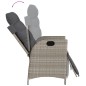 vidaXL 7-tlg. Garten-Essgruppe mit Kissen Hellgrau Poly Rattan vidaXL 7-tlg. Garten-Essgruppe mit Kissen Hellgrau Poly Rattan