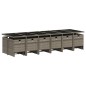 vidaXL 17-tlg. Garten-Essgruppe mit Kissen Grau Poly Rattan vidaXL 17-tlg. Garten-Essgruppe mit Kissen Grau Poly Rattan
