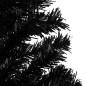 Künstlicher Weihnachtsbaum mit LEDs & Kugeln Schwarz 120 cm PVC Künstlicher Weihnachtsbaum mit LEDs & Kugeln Schwarz 120 cm PVC