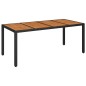 vidaXL 9-tlg. Garten-Essgruppe mit Kissen Schwarz Poly Rattan vidaXL 9-tlg. Garten-Essgruppe mit Kissen Schwarz Poly Rattan