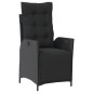 vidaXL 5-tlg. Garten-Essgruppe mit Kissen Schwarz Poly Rattan vidaXL 5-tlg. Garten-Essgruppe mit Kissen Schwarz Poly Rattan