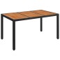 vidaXL 5-tlg. Garten-Essgruppe mit Kissen Schwarz Poly Rattan vidaXL 5-tlg. Garten-Essgruppe mit Kissen Schwarz Poly Rattan