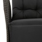 vidaXL 5-tlg. Garten-Essgruppe mit Kissen Schwarz Poly Rattan vidaXL 5-tlg. Garten-Essgruppe mit Kissen Schwarz Poly Rattan