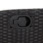 vidaXL 5-tlg. Garten-Essgruppe mit Kissen Schwarz Poly Rattan vidaXL 5-tlg. Garten-Essgruppe mit Kissen Schwarz Poly Rattan