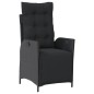 vidaXL 7-tlg. Garten-Essgruppe mit Kissen Schwarz Poly Rattan vidaXL 7-tlg. Garten-Essgruppe mit Kissen Schwarz Poly Rattan