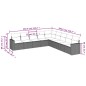 vidaXL 9-tlg. Garten-Sofagarnitur mit Kissen Hellgrau Poly Rattan vidaXL 9-tlg. Garten-Sofagarnitur mit Kissen Hellgrau Poly Rattan
