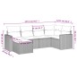 vidaXL 6-tlg. Garten-Sofagarnitur mit Kissen Hellgrau Poly Rattan vidaXL 6-tlg. Garten-Sofagarnitur mit Kissen Hellgrau Poly Rattan