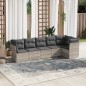 vidaXL 6-tlg. Garten-Sofagarnitur mit Kissen Hellgrau Poly Rattan vidaXL 6-tlg. Garten-Sofagarnitur mit Kissen Hellgrau Poly Rattan