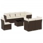 vidaXL 9-tlg. Garten-Sofagarnitur mit Kissen Braun Poly Rattan vidaXL 9-tlg. Garten-Sofagarnitur mit Kissen Braun Poly Rattan