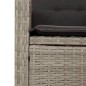 vidaXL 5-tlg. Garten-Essgruppe mit Kissen Hellgrau Poly Rattan vidaXL 5-tlg. Garten-Essgruppe mit Kissen Hellgrau Poly Rattan