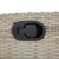 vidaXL 5-tlg. Garten-Essgruppe mit Kissen Hellgrau Poly Rattan vidaXL 5-tlg. Garten-Essgruppe mit Kissen Hellgrau Poly Rattan