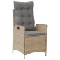 vidaXL 7-tlg. Garten-Essgruppe mit Kissen Beige Poly Rattan vidaXL 7-tlg. Garten-Essgruppe mit Kissen Beige Poly Rattan