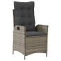 vidaXL 7-tlg. Garten-Essgruppe mit Kissen Grau Poly Rattan vidaXL 7-tlg. Garten-Essgruppe mit Kissen Grau Poly Rattan