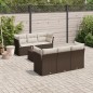 vidaXL 7-tlg. Garten-Sofagarnitur mit Kissen Braun Poly Rattan vidaXL 7-tlg. Garten-Sofagarnitur mit Kissen Braun Poly Rattan