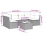 vidaXL 7-tlg. Garten-Sofagarnitur mit Kissen Braun Poly Rattan vidaXL 7-tlg. Garten-Sofagarnitur mit Kissen Braun Poly Rattan