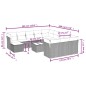 vidaXL 13-tlg. Garten-Sofagarnitur mit Kissen Braun Poly Rattan vidaXL 13-tlg. Garten-Sofagarnitur mit Kissen Braun Poly Rattan