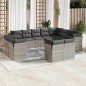 vidaXL 12-tlg. Garten-Sofagarnitur mit Kissen Hellgrau Poly Rattan vidaXL 12-tlg. Garten-Sofagarnitur mit Kissen Hellgrau Poly Rattan