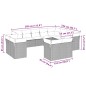 vidaXL 12-tlg. Garten-Sofagarnitur mit Kissen Hellgrau Poly Rattan vidaXL 12-tlg. Garten-Sofagarnitur mit Kissen Hellgrau Poly Rattan
