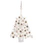Künstlicher Weihnachtsbaum mit LEDs & Kugeln Weiß 65 cm Künstlicher Weihnachtsbaum mit LEDs & Kugeln Weiß 65 cm