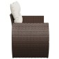vidaXL Gartensofa mit Kissen 2-Sitzer Braun Poly Rattan vidaXL Gartensofa mit Kissen 2-Sitzer Braun Poly Rattan