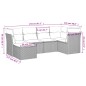 vidaXL 6-tlg. Garten-Sofagarnitur mit Kissen Hellgrau Poly Rattan vidaXL 6-tlg. Garten-Sofagarnitur mit Kissen Hellgrau Poly Rattan