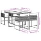 vidaXL 5-tlg. Garten-Essgruppe mit Kissen Schwarz Poly Rattan vidaXL 5-tlg. Garten-Essgruppe mit Kissen Schwarz Poly Rattan
