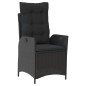 vidaXL 7-tlg. Garten-Essgruppe mit Kissen Schwarz Poly Rattan vidaXL 7-tlg. Garten-Essgruppe mit Kissen Schwarz Poly Rattan
