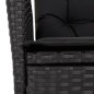 vidaXL 7-tlg. Garten-Essgruppe mit Kissen Schwarz Poly Rattan vidaXL 7-tlg. Garten-Essgruppe mit Kissen Schwarz Poly Rattan