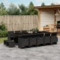 vidaXL 15-tlg. Garten-Essgruppe mit Kissen Schwarz Poly Rattan vidaXL 15-tlg. Garten-Essgruppe mit Kissen Schwarz Poly Rattan