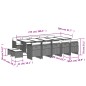 vidaXL 15-tlg. Garten-Essgruppe mit Kissen Schwarz Poly Rattan vidaXL 15-tlg. Garten-Essgruppe mit Kissen Schwarz Poly Rattan