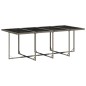 vidaXL 9-tlg. Garten-Essgruppe mit Kissen Grau Poly Rattan vidaXL 9-tlg. Garten-Essgruppe mit Kissen Grau Poly Rattan