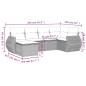 vidaXL 6-tlg. Garten-Sofagarnitur mit Kissen Braun Poly Rattan vidaXL 6-tlg. Garten-Sofagarnitur mit Kissen Braun Poly Rattan