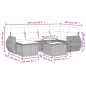 vidaXL 7-tlg. Garten-Sofagarnitur mit Kissen Hellgrau Poly Rattan vidaXL 7-tlg. Garten-Sofagarnitur mit Kissen Hellgrau Poly Rattan