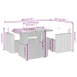 vidaXL 5-tlg. Garten-Sofagarnitur mit Kissen Beige Poly Rattan vidaXL 5-tlg. Garten-Sofagarnitur mit Kissen Beige Poly Rattan